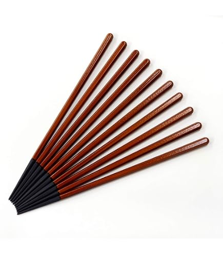 Amazon｜福井クラフト(Fukui Craft) 六角木目箸 チーク塗 22.2cm 【食